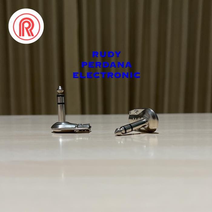 ZL99 JACK AKAI 6.5MM 6.5 MM STEREO L IRON SILVER FLAT GUITAR BASS คีย์บอร์ด