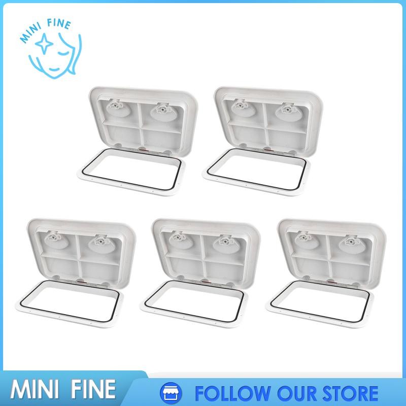 [minifine] Marine Boat Deck Access Hatch Lid White Boat Deck Hatch Sturdy Boat Cover สี่เหลี่ยมผืนผ้า Deck Hatch สําหรับ RV Kayak Marine Yacht