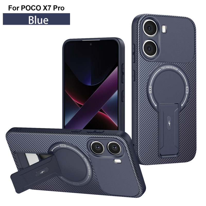 แม่เหล็กพับขาตั้งเกราะสําหรับXiaomi 14T 14T Pro Poco F7 Pro F7 Ultra X7 Pro M6 Pro X6 C65 C71 C61 ชาร์จไร้สายทหารDrop Protection Softปกหลัง