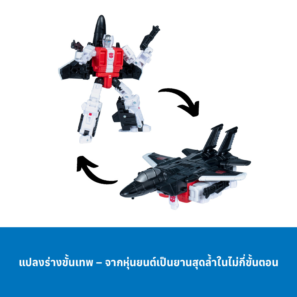 Transformers Age of the Primes Deluxe – Solus Prime | Air Raid | Waspinator | Slingshot หุ่นแปลงร่างสุดเท่ เล่นสนุกได้หล