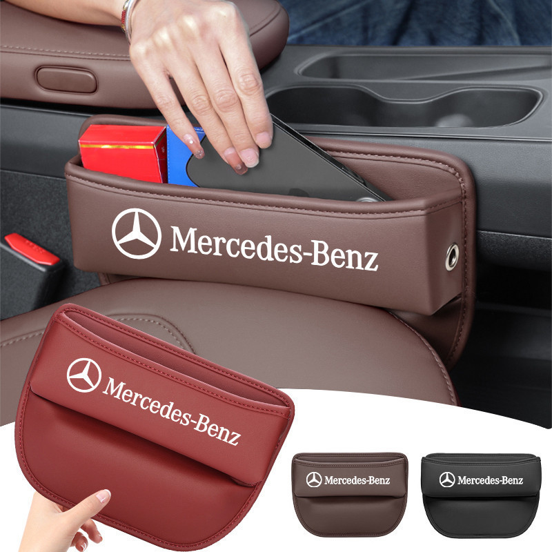 เหมาะสําหรับ Mercedes Benz GLK CLA A200l GLE350 W203 W205 W210 W212 E320 C200 ภายในรถที่นั่งคลิป gap central control กระเป๋าเก็บ