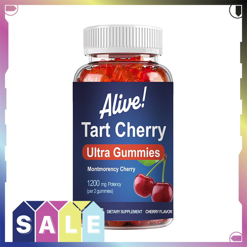 Alive Tart Cherry Gummies 1,200mg ช่วยลดระดับกรดยูริกและบรรเทาอาการปวดข้อ