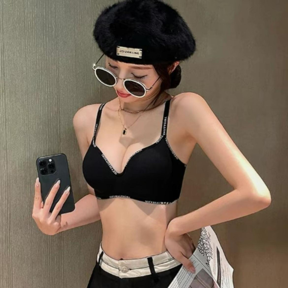 เสื้อชั้นในแบบดันทรงไร้โครง·คัพผ้าฝ้ายนุ่ม·พยุงทรงป้องกันการหย่อนคล้อย·เสริมความหนาที่มองไม่เห็นสำหรับหน้าอกเล็ก - รูปที่ 2