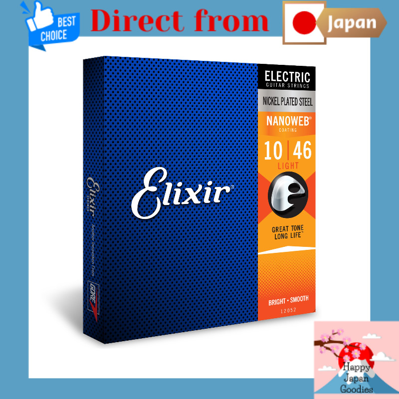 Elixir Electric Guitar Strings NANOWEB Light .010-.046 #12052 [Direct from Japan]