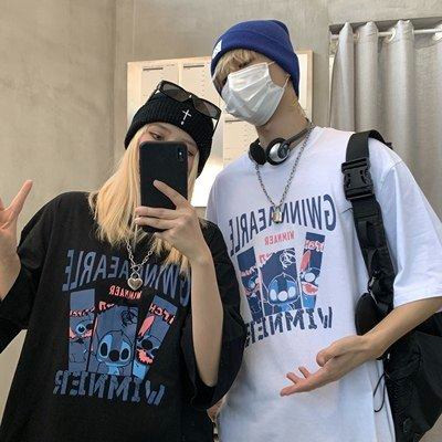 Top-show🔥เสื้อคู่​รัก oversize crop top เสื้อยืด ชาย หญิง ครอปโอเวอร์ไซส์ แฟนกันต้องมี สไตล์เกาหลี ผ