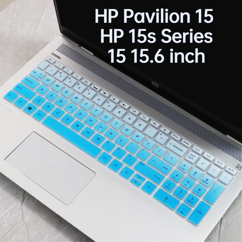 ฝาครอบคีย์บอร์ด hp pavilion 15 15s series ซิลิโคน 15 นิ้ว 15.6 แล็ปท็อปคีย์บอร์ดป้องกันผิว 15-cc707tx 15-cs 15-ck 15-dk hp 15 s 15s-dy0002tx ฝาครอบคีย์บอร์ด