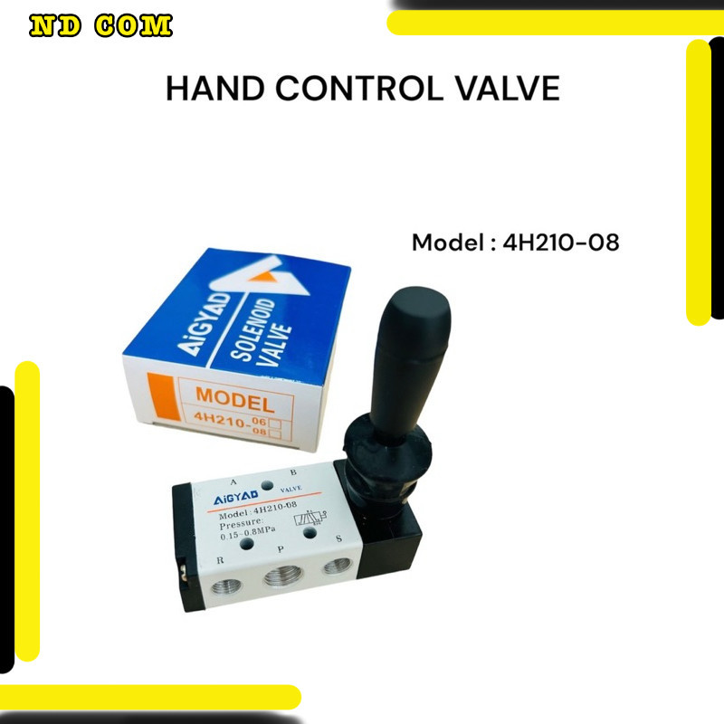 สุดคุ้ม! Hand Control Valve 4H210-08 วาวล์ โซลินอย