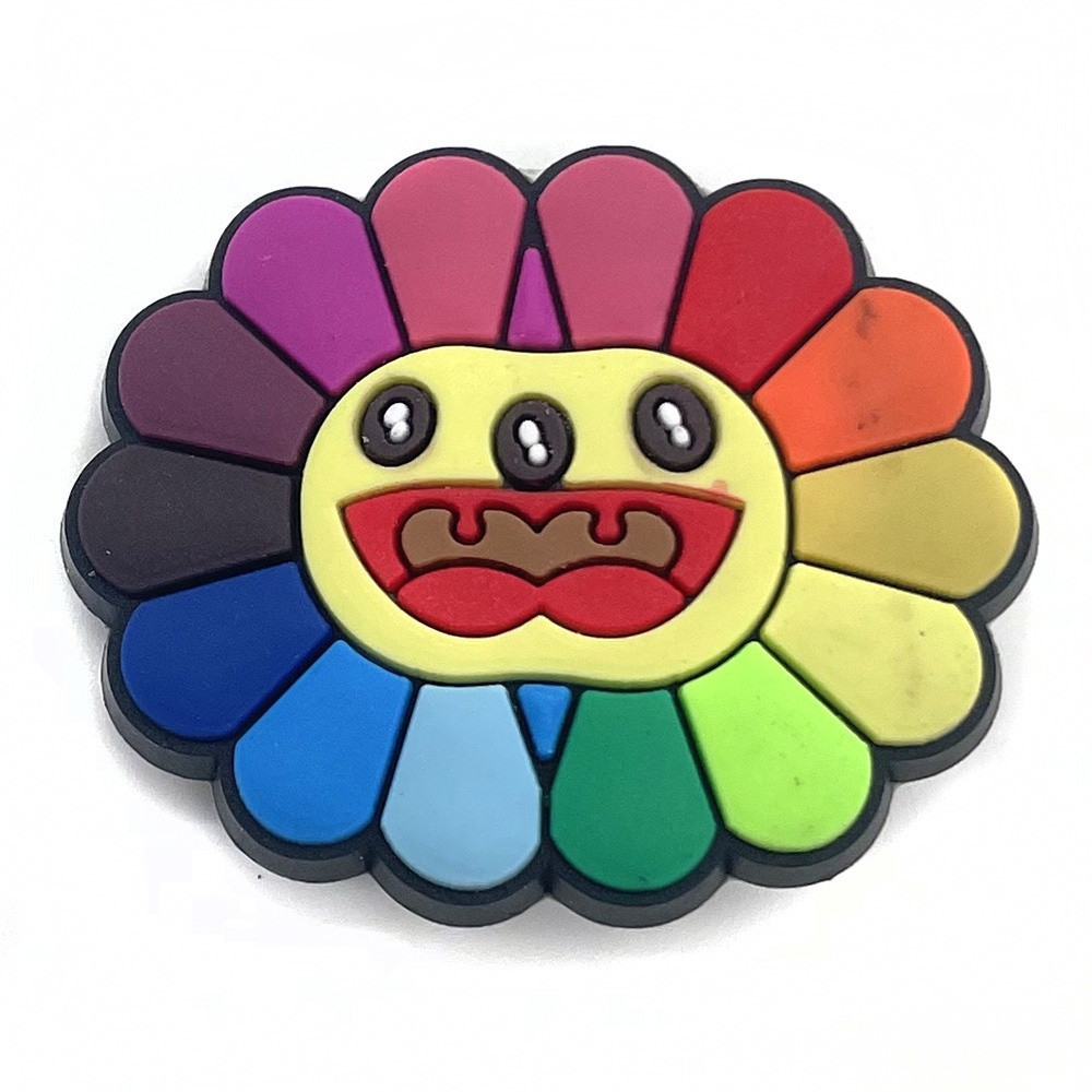 ลวดลายดอกไม้รูปแบบรองเท้าจี้ Pvc Hole Hole Decoration อุปกรณ์เสริมรองเท้าอุปกรณ์เสริมรองเท้า