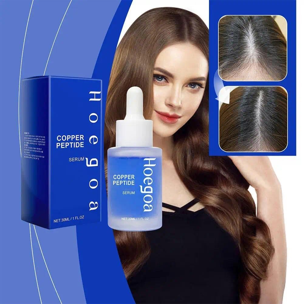 Copper Peptide Hair Density Serum Deep Nourishing Repairing Castor Seed Oil น้ํามันอะโวคาโดน้ํามันมะพร้าวหนาปริมาณผมผลิตภัณฑ์ 30ml