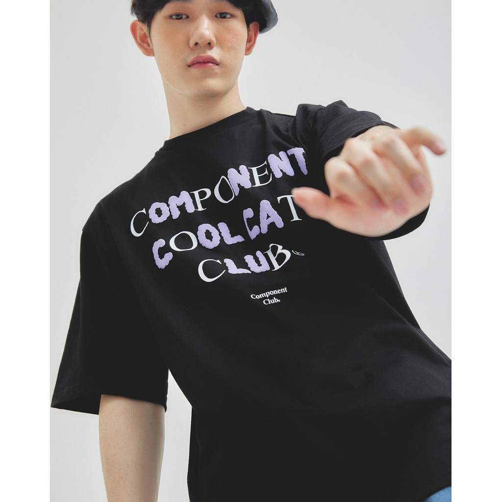 2024 ผ้าฝ้ายใหม่พิมพ์ T-shirt COMPONENT COOL CAT CLUB T-SHIRT s-5xl