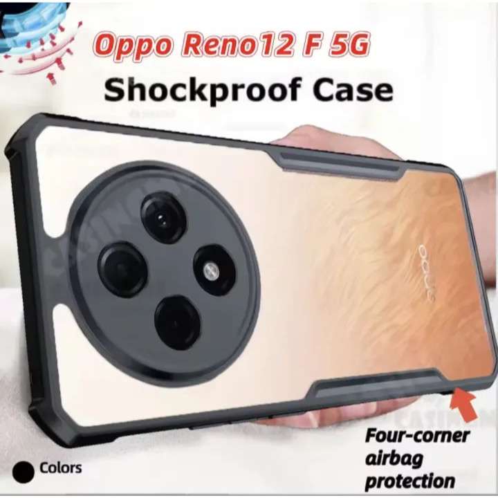 [ส่งจากไทย เร็ว 1-2วัน] เคสกันกระแทก Case OPPO Reno 12F เคสหลังใส ขอบนิ่มหลังแข็ง เคสโทรศัพท์ เคส oppo