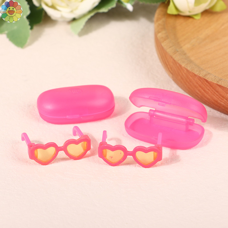 Gogo Dollhouse Mini พร้อมเคสแว่นตาตุ๊กตาของเล่นจํานวนมากกาวหยดเคสโทรศัพท์มือถือ TH