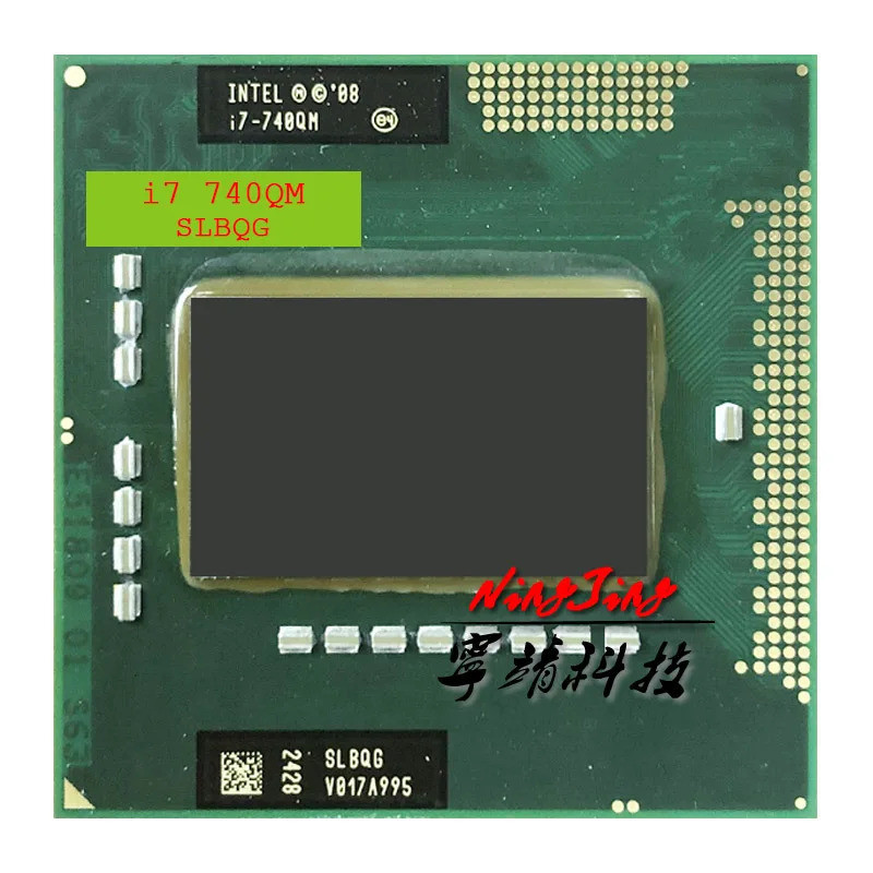 [คลังสินค้าพร้อม] intel core i7-740QM i7 740qm slbqg 1.7ghz Quad core Eight-Wire cpu 6w 45w g1/rpga9