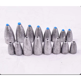 F123 ตะกั่วตกปลา จี้ตะกั่วกระสุน มีหลายขนาดให้เลือก พร้อมส่ง