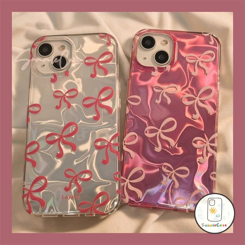 โบว์น่ารักลูกอมสีการ์ตูนดูเดิล เข้ากันได้กับ IPhone 16 14 12 15 11 13 Pro Max 7 15 8 6s 6 14 Plus XR X XS Max เคสสำหรับเ