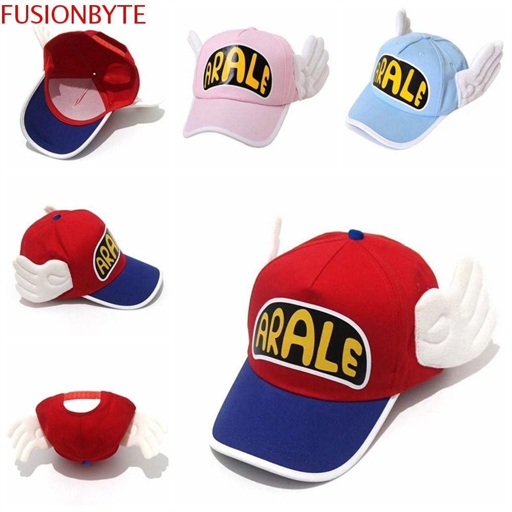 Fusionbyte Arale เบสบอลหมวก, Angel Wings ปรับ Dr.Slump หมวก, หมวกกันแดด Snapback สีลูกกวาด Sunproof Arale พิมพ์หมวกเด็ก