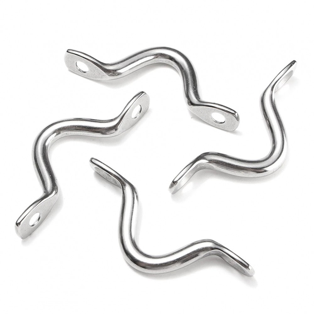 Wire Eye Straps Tie Down Yacht Boat Marine Bow Canopy Fender Hook Pull