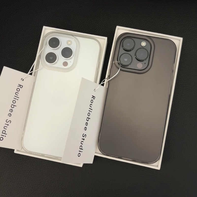 Ultra-thin Matteซิลิโคนอ่อนนุ่มเคสโทรศัพท์สําหรับiPhone 16 15 14 Plus 13 12 11 Pro Max X XR XS Max 7 8 Plusเจลยางโปร่งใสกันกระแทก