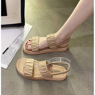 🚚 พร้อมส่ง🚚รองเท้าแตะแบบสวมสองตอนรุ่นใหม่ นุ่ม แตะรัดส้นรุ่น X012
