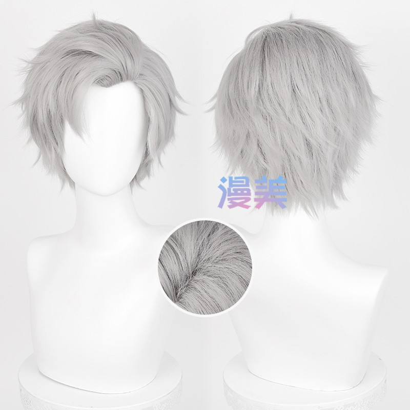 【Manmei】Love and Deepspace Sylus Cosplay Wig 30cm Short Heat Resistant Synthetic Hair - รูปที่ 5