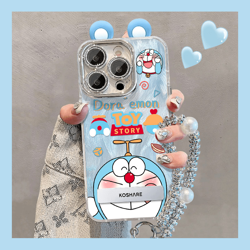 โดราเอมอนน่ารัก เหมาะสําหรับ iphone 11 12pro xsmax 13promax 13 12 14pro 15plus เคสป้องกันโทรศัพท์มือถือเคสป้องกันโทรศัพท์มือถือ