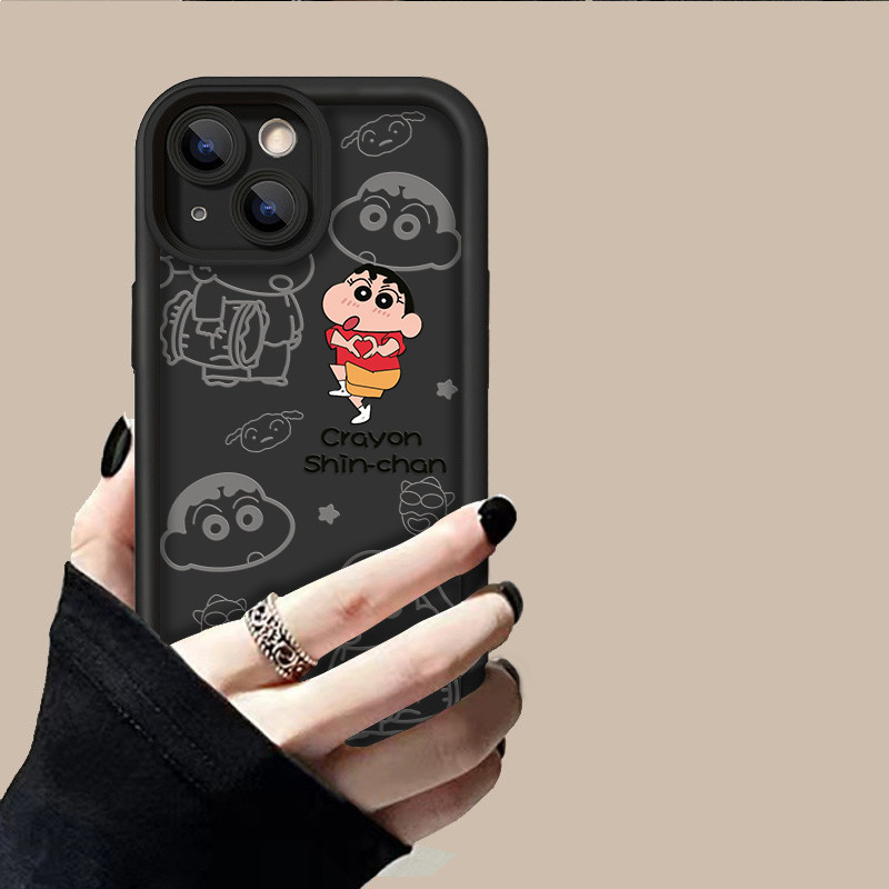 shinchan เคสการ์ตูน คดีโอปโป Oppo A11 A15 A16 A17 A5 A7 รูปที่ 4
