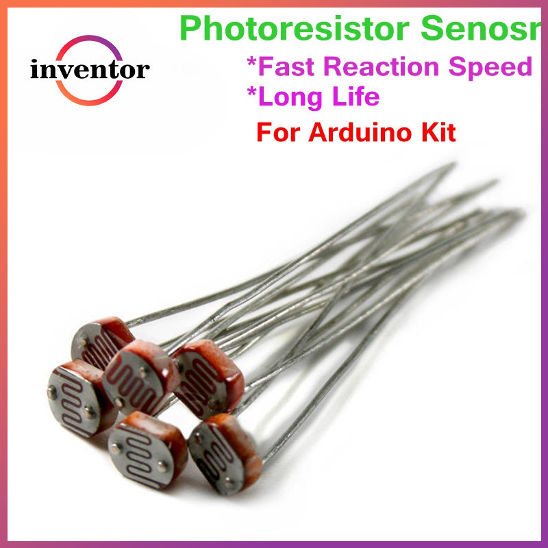 20pcs GL5506 GL5516 GL5528 GL5537 GL5539 GL5549 ตัวต้านทานการลบมุมแสง LDR 5MM ตัวต้านทานภาพขายส่งขายปลีกความต้านทานการนําภาพ