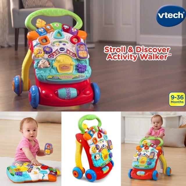 รถหัดเดิน  รถผลักเดิน Vtech ปรับหนืดได้รุ่นใหม่ล่าสุด ปี2023 VTech Stroll and Discover Activity Walk