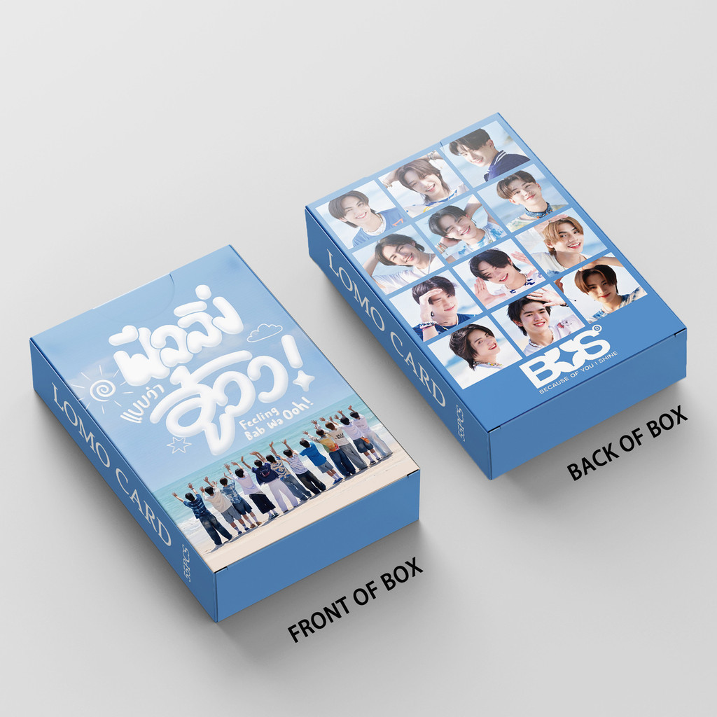 55pcs Feeling wa ooh! Bus Because of You I Shine Photocard การ์ดสองด้านสติกเกอร์ Lomo Card