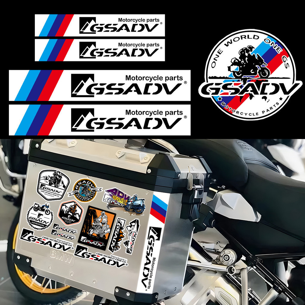 Gsadv รถจักรยานยนต์หางกล่องสติกเกอร์ Motorcorss หมวกกันน็อค Body Decal สําหรับ BMW S1000 RR R1250GS R1200GS