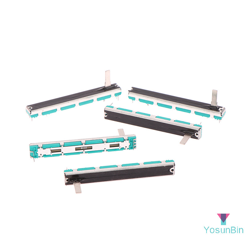 YosunBin] 5 ชิ้น 75 MM Double B10K B10KX2 Behringer Pot Mixer Fader NEW