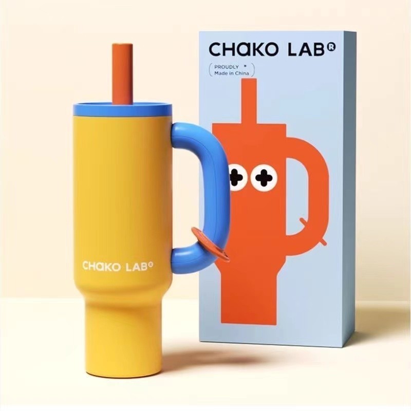 [คลังสินค้าพร้อม] Chakolab Thermos Cup Ice Master Cup 1050ML ถ้วยน้ําฟางความจุขนาดใหญ่ 316 สแตนเลสขวดน้ําเก็บความเย็น Thermos Cup Overlord Cup