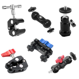 Xt-xinte CNC Magic Arm Dual Ball Head Bracket 360 หมุน 1/4 ข…