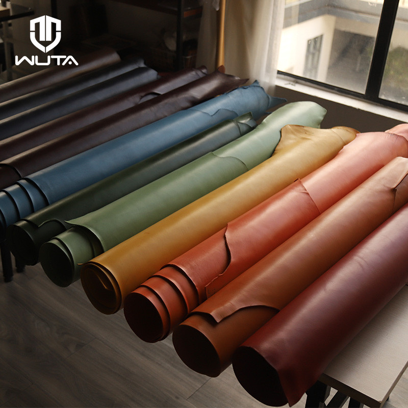 Wuta 30x60 ซม.คุณภาพสูงใหม่Waxed Bullผักหนังชิ้นDIYวัสดุหนังแท้Full Grain Cowhide