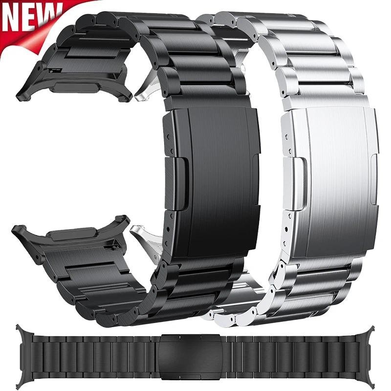 SAMSUNG Luxury Titanium BandสําหรับSamsung Galaxy Watch 7 Ultra 47 มม.สายโลหะสําหรับGalaxy Watch 7 Ultra 47 มม.Quick Fitสร้อยข้อมือCorrea