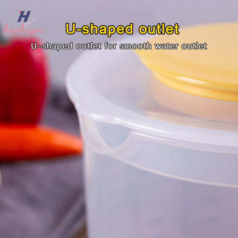 <haohiyou> 1 PC 2.5Lขนาดใหญ่ความจุเบเกอรี่ถ้วยตวงขนาดชามผสมห้องครัวพร้อมฝาปิดพลาสติกใสผสมถ้วยสําหรับเครื่องมือบ้าน Nice