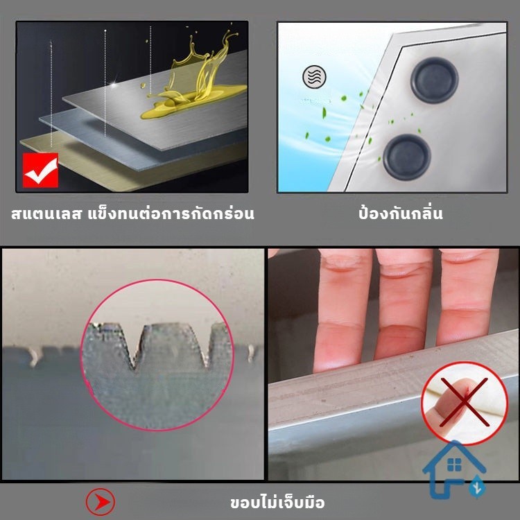 【พร้อมส่ง】ถังดักไขมัน ดักน้ำเสีย สเตนเลส รุ่นวางใต้ซิ้งค์ สำหรับท่อน้ำทิ้งในครัวร้านอาหาร ถังดักไขมันบนดิน - รูปที่ 5