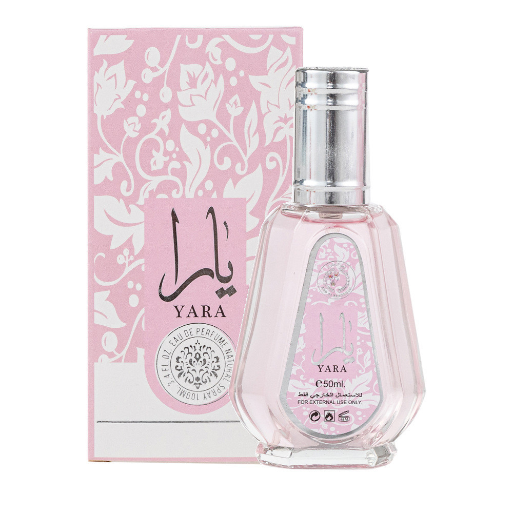 Lattafa Yara EDP-50ML น้ําหอมผู้หญิงยาสูบสีเหลืองอําพัน, น้ําหอมพกพาติดทนนาน