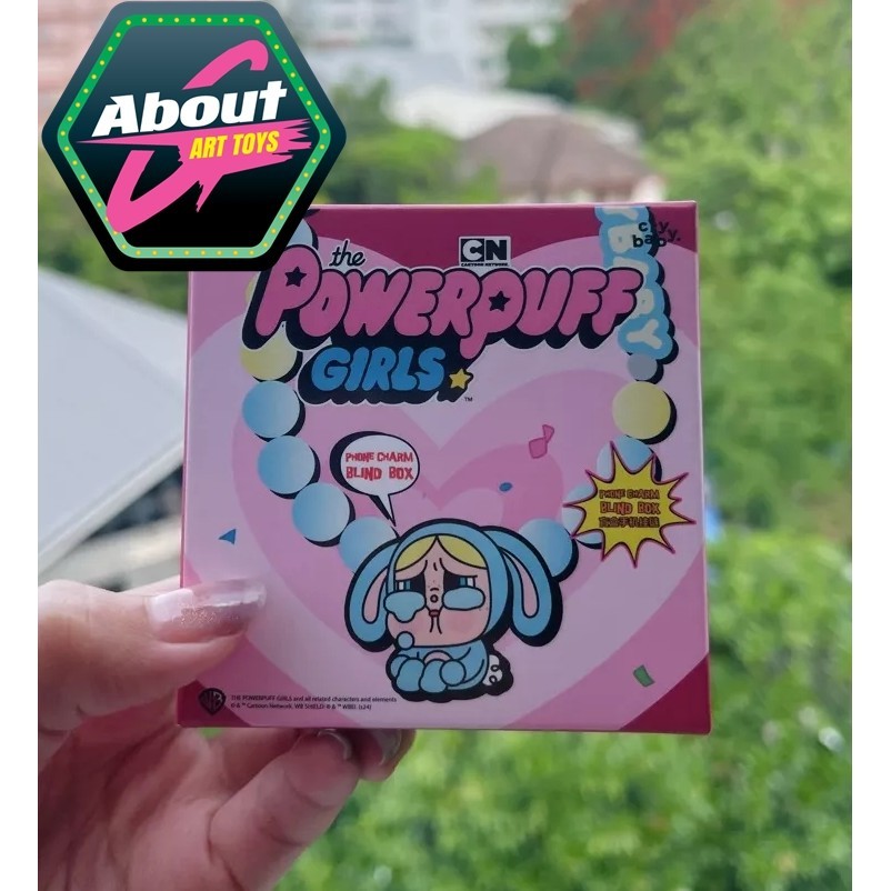 พร้อมส่ง แบบสุ่ม Crybaby x Powerpuff Girls Series - Phone Charm Blind Box ของแท้ By Popmart