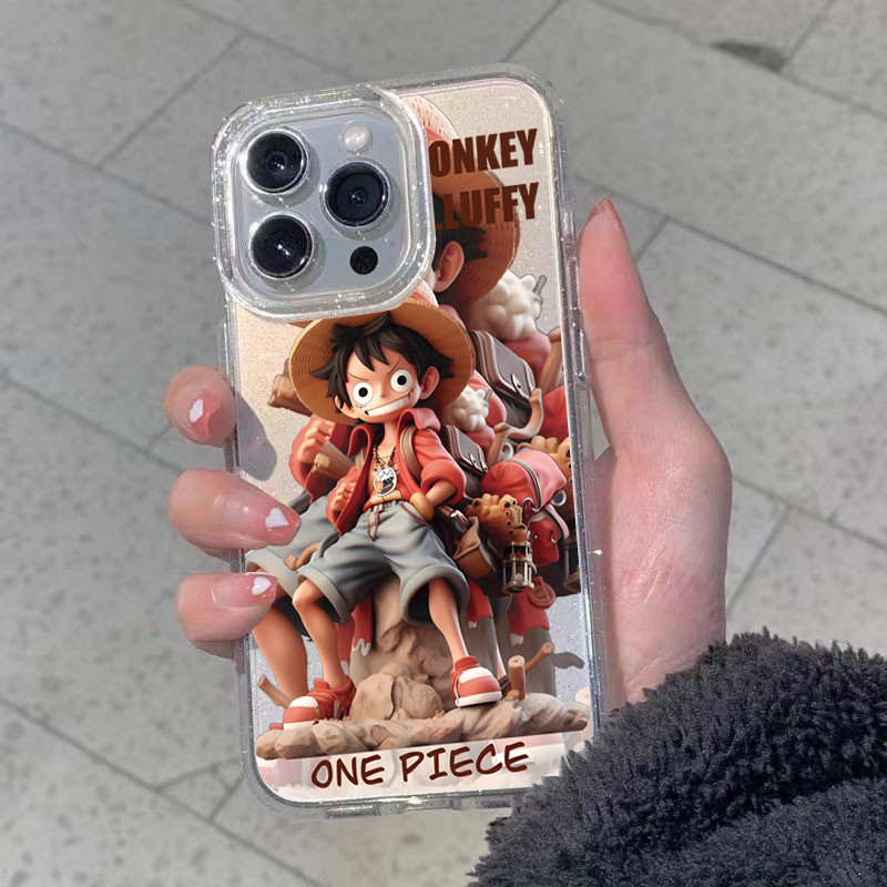 เคสโทรศัพท์ เคสไอโฟน 11 12 14 15 13 Pro Max XR XS X 7 8P เคสไอโฟน นิ่มกันกระแทก TPU MONKEY D.LUFFY อะนิเมะ