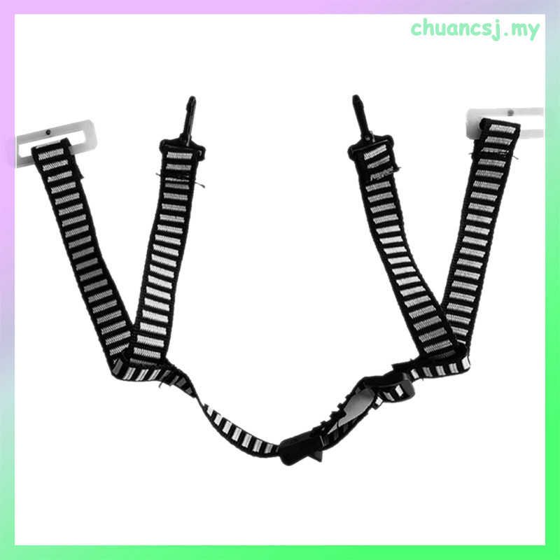 สายรัดคางหมวกนิรภัยอุปกรณ์เสริมรูปตัว Y สี่จุด (สีดํา) 1 ชิ้นหมวกหมวกกันน็อกสายรัดแข็งปรับโซ่เข็มขัด