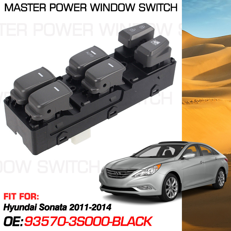 93570-3s000 ด้านหน้าซ้ายรถสวิทช์หน้าต่างแผงหลัก 16 Pins สําหรับ Hyundai Sonata 2011 2012 2013 2014 9