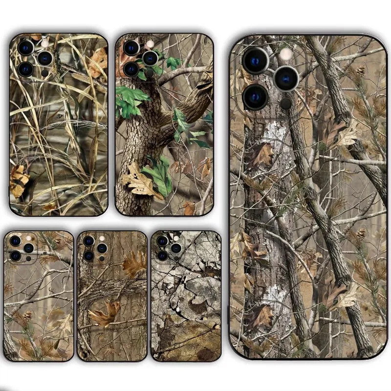 เคสโทรศัพท์ลายพรางล่าสัตว์สําหรับ IPHONE 15,13,14,12,Mini ,11, Xr, X ,Xs Pro Max 8, 7 Plus ฝาหลัง kz0