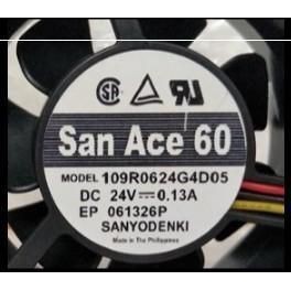 109R0624G4D05/D06 109R0624G401/G4021 Sanyo 24V พัดลมระบายความร้อน 0.13A