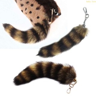 Blove* Raccoon Tail Key-Ring Fluffy Tails Chain พวงกุญแจสัตว…