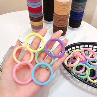 ยางรัดผม เชือกผมหลายสีสำหรับผู้หญิงสไตล์เกาหลีผ้ายืดหยุ่นสูงมัดผมแฟชั่นยางรัดผม20ชิ้น/กล่อง YY039