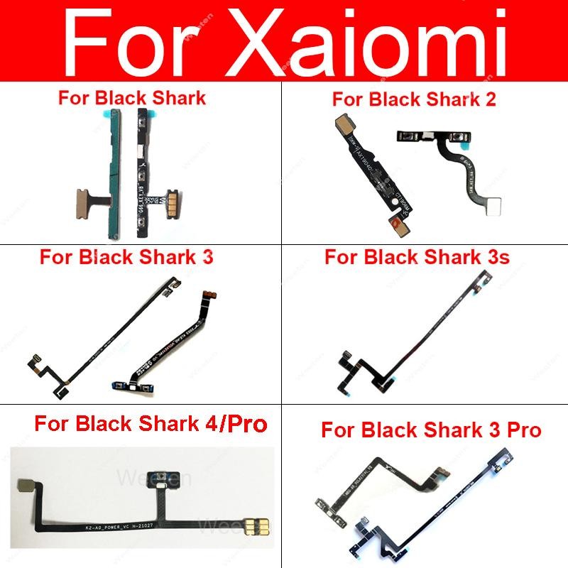 ON OFF Power Volume Flex Cable สําหรับ Xiaomi Black Shark 2 3 Pro 3S 4 4Pro 4s 4sPro ปุ่มด้านข้างสวิตช์ระดับเสียง Flex Ribbon