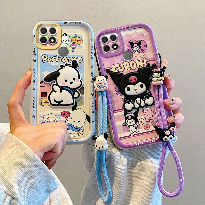 เคส oppo a15 เคส oppo a15s กรณีน่ารัก Kuromi 3D Doll เคสโทรศัพท์สําหรับ