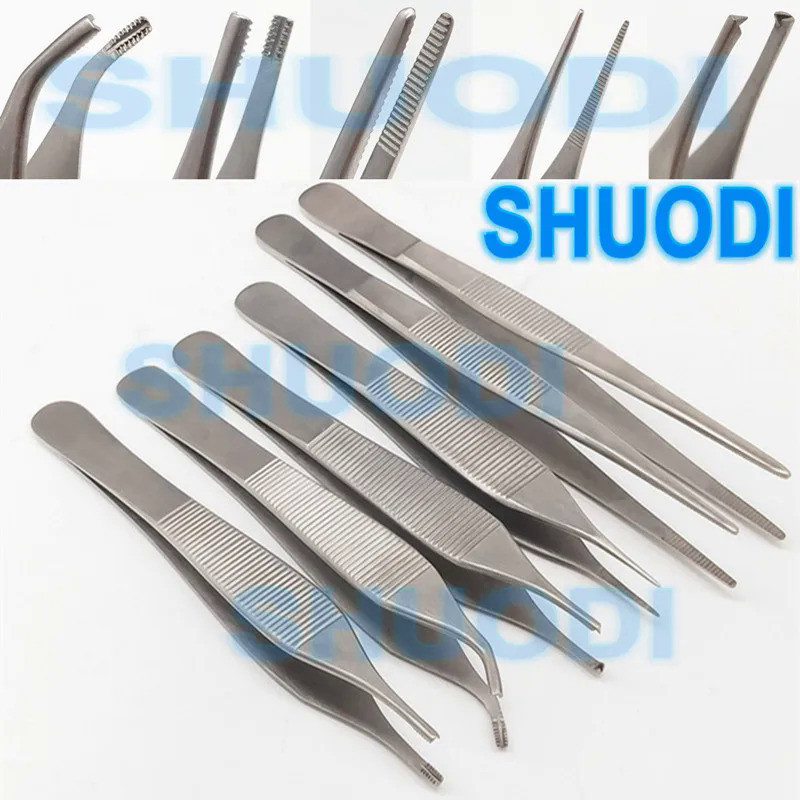 Dental Surgical Tissue Tweezer Hemostat Medical Tweezer Dental Adson Anchor Tweezer  Stainless steel