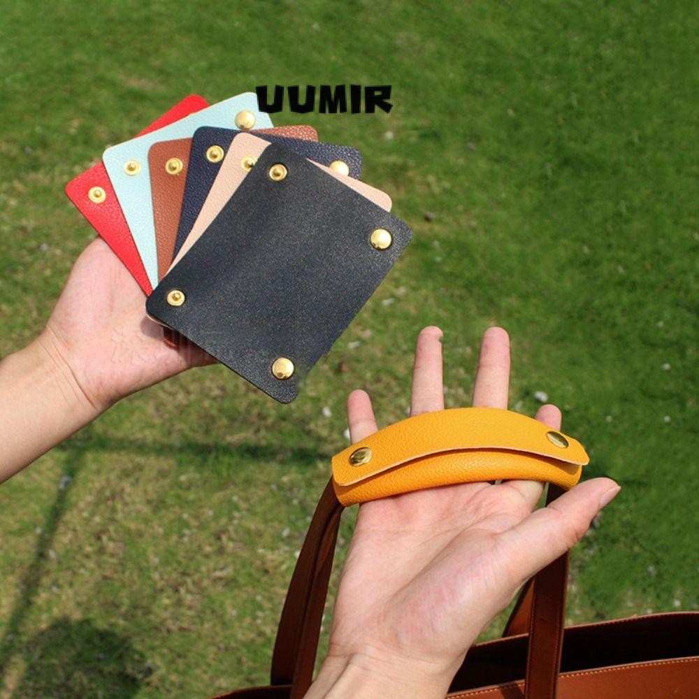 UUMIR สายสะพายกระเป๋า 2 ชิ้น, ที่จับกระเป๋าเดินทางทดแทนแบบถอดได้, ทนทาน สายหนัง Pad Handle Wrap กระเป๋าเดินทาง
